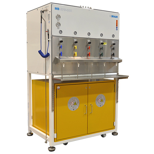 מערכת לטיהור סולבנטים SPS מתוצרת M.Braun ארה"ב